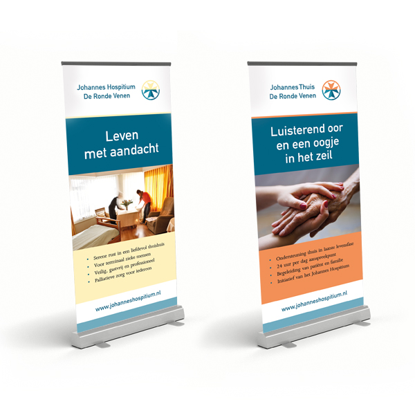 Johannes Hospitium – Roll-Up Banners, Folder en Nieuwbrief